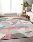 Aelas Blue Washable Indoor - Outdoor Rug - LOOMLAN - LOOMLAN Rugs - Outdoor Rugs