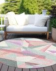 Aelas Blue Washable Indoor - Outdoor Rug - LOOMLAN - LOOMLAN Rugs - Outdoor Rugs