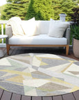 Aelas Gray Washable Indoor - Outdoor Rug - LOOMLAN - LOOMLAN Rugs - Outdoor Rugs