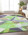 Aelas Purple Washable Indoor - Outdoor Rug - LOOMLAN - LOOMLAN Rugs - Outdoor Rugs