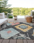 Aelir Gray Washable Indoor - Outdoor Rug - LOOMLAN - LOOMLAN Rugs - Outdoor Rugs