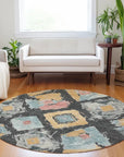 Aelir Gray Washable Indoor - Outdoor Rug - LOOMLAN - LOOMLAN Rugs - Outdoor Rugs