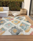Aelir Ivory Washable Indoor - Outdoor Rug - LOOMLAN - LOOMLAN Rugs - Outdoor Rugs