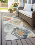 Aelir Ivory Washable Indoor - Outdoor Rug - LOOMLAN - LOOMLAN Rugs - Outdoor Rugs