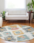 Aelir Ivory Washable Indoor - Outdoor Rug - LOOMLAN - LOOMLAN Rugs - Outdoor Rugs