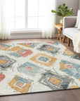 Aelir Ivory Washable Indoor - Outdoor Rug - LOOMLAN - LOOMLAN Rugs - Outdoor Rugs