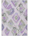 Aelir Purple Washable Indoor - Outdoor Rug - LOOMLAN - LOOMLAN Rugs - Outdoor Rugs