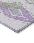 Aelir Purple Washable Indoor - Outdoor Rug - LOOMLAN - LOOMLAN Rugs - Outdoor Rugs