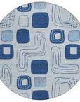 Aelira Blue Washable Indoor - Outdoor Rug - LOOMLAN - LOOMLAN Rugs - Outdoor Rugs