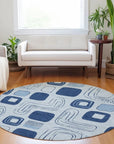Aelira Blue Washable Indoor - Outdoor Rug - LOOMLAN - LOOMLAN Rugs - Outdoor Rugs