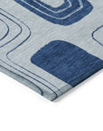 Aelira Blue Washable Indoor - Outdoor Rug - LOOMLAN - LOOMLAN Rugs - Outdoor Rugs