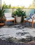 LOOMLAN Rugs Aera Black Washable Indoor-Outdoor Rug