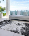 LOOMLAN Rugs Aera Black Washable Indoor-Outdoor Rug
