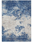 Aera Blue Washable Indoor - Outdoor Rug - LOOMLAN - LOOMLAN Rugs - Outdoor Rugs