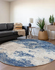 Aera Blue Washable Indoor - Outdoor Rug - LOOMLAN - LOOMLAN Rugs - Outdoor Rugs