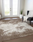 LOOMLAN Rugs Aera Brown Washable Indoor-Outdoor Rug
