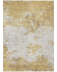 LOOMLAN Rugs Aera Gold Washable Indoor-Outdoor Rug