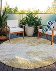 LOOMLAN Rugs Aera Gold Washable Indoor-Outdoor Rug