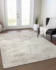 LOOMLAN Rugs Aera Ivory Washable Indoor-Outdoor Rug