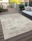 LOOMLAN Rugs Aera Ivory Washable Indoor-Outdoor Rug