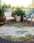 LOOMLAN Rugs Aera Olive Washable Indoor-Outdoor Rug