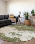 LOOMLAN Rugs Aera Olive Washable Indoor-Outdoor Rug
