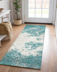 LOOMLAN Rugs Aera Teal Washable Indoor-Outdoor Rug