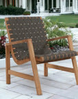 Aero Teak Outdoor Woven Chat Armchair - LOOMLAN - HiTeak - Outdoor Accent Chairs