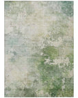 LOOMLAN Rugs Agatha Green Washable Indoor-Outdoor Rug