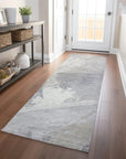 LOOMLAN Rugs Ahmira Ivory Washable Indoor-Outdoor Rug