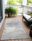 LOOMLAN Rugs Ahmira Ivory Washable Indoor-Outdoor Rug