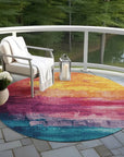 LOOMLAN Rugs Alderra Red Washable Indoor-Outdoor Rug