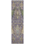 LOOMLAN Rugs Alfreda Purple Washable Indoor-Outdoor Rug