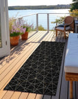 LOOMLAN Rugs Alina Black Washable Indoor-Outdoor Rug