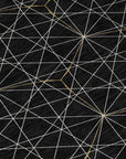 LOOMLAN Rugs Alina Black Washable Indoor-Outdoor Rug