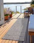 LOOMLAN Rugs Alina Gray Washable Indoor-Outdoor Rug