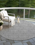 LOOMLAN Rugs Alina Gray Washable Indoor-Outdoor Rug