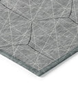 LOOMLAN Rugs Alina Gray Washable Indoor-Outdoor Rug