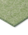 LOOMLAN Rugs Alina Green Washable Indoor-Outdoor Rug