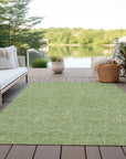 LOOMLAN Rugs Alina Green Washable Indoor-Outdoor Rug