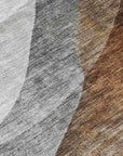 LOOMLAN Rugs Alora Brown Washable Indoor-Outdoor Rug