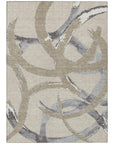 LOOMLAN Rugs Aloura Beige Washable Indoor-Outdoor Rug