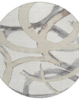 LOOMLAN Rugs Aloura Ivory Washable Indoor-Outdoor Rug