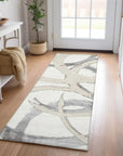 LOOMLAN Rugs Aloura Ivory Washable Indoor-Outdoor Rug