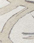 LOOMLAN Rugs Aloura Ivory Washable Indoor-Outdoor Rug