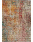 LOOMLAN Rugs Amalina Brown Washable Indoor-Outdoor Rug