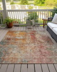 LOOMLAN Rugs Amalina Brown Washable Indoor-Outdoor Rug