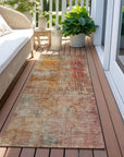 LOOMLAN Rugs Amalina Brown Washable Indoor-Outdoor Rug