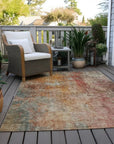 LOOMLAN Rugs Amalina Brown Washable Indoor-Outdoor Rug