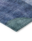 LOOMLAN Rugs Amara Blue Washable Indoor-Outdoor Rug